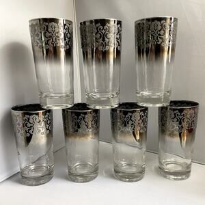 7‎ Royal Luster Silver Madeira Flat Tumbler 12 oz